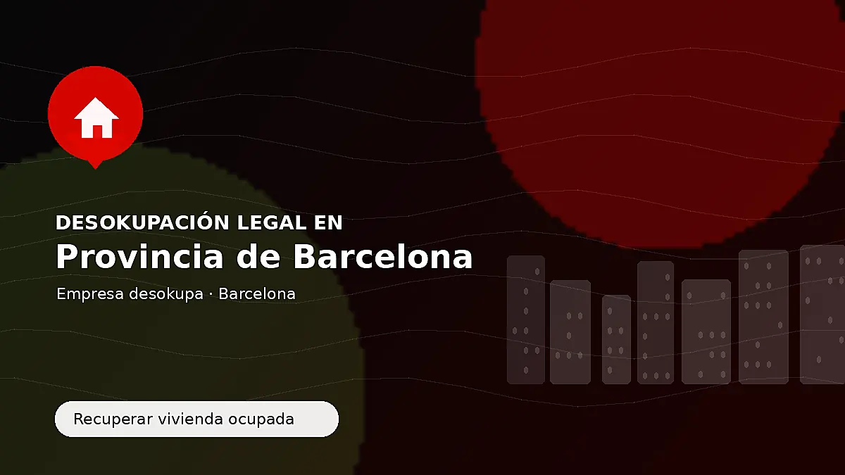 Empresa desokupa en la provincia de Barcelona para recuperar inmuebles ocupados