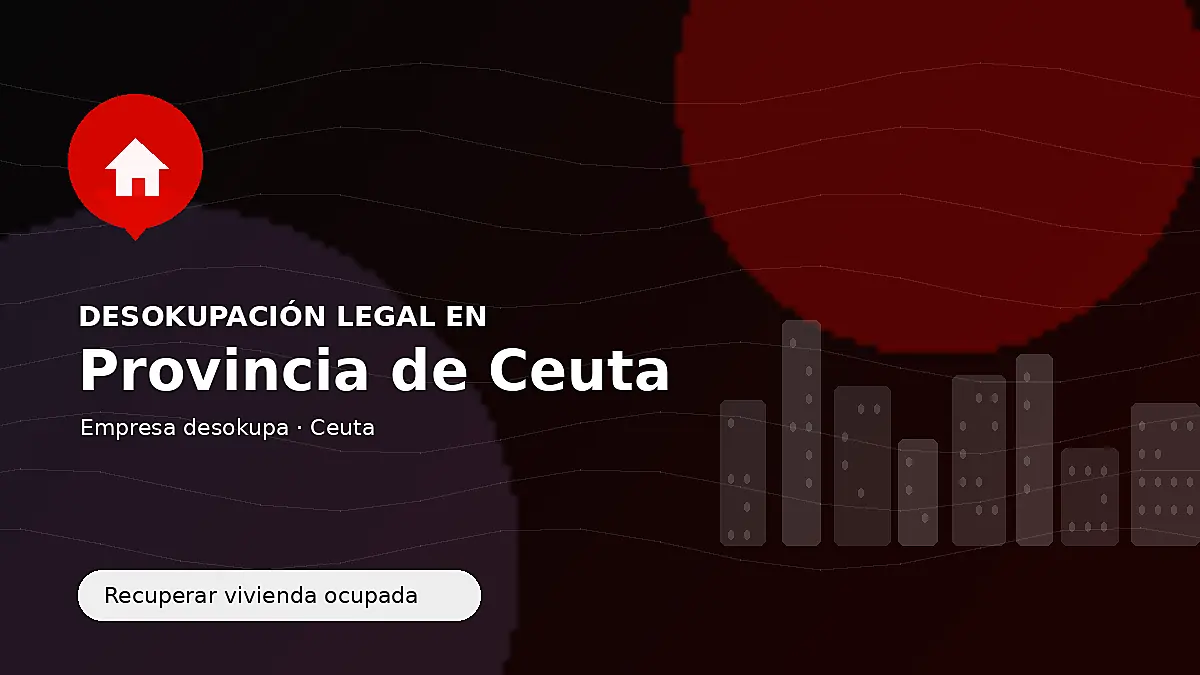 Empresa desokupa en la provincia de Ceuta para recuperar inmuebles ocupados