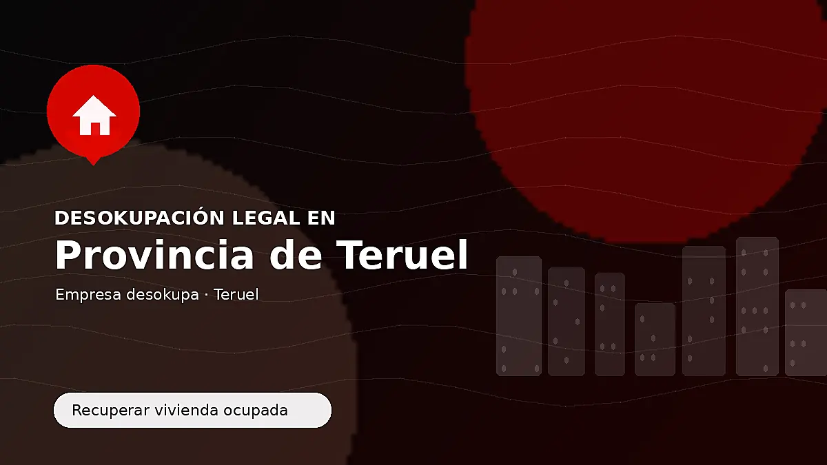 Empresa desokupa en la provincia de Teruel para recuperar inmuebles ocupados